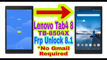 Lenovo Tab4 8(TB-8504X)8.1 Frp Bypass 2020 Without Pc||No Gmail||Bypass Google Account 100% Working