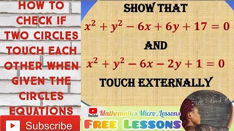 Conditions for circles to Touch each other internally, externally, Orthogonally, or be concentric