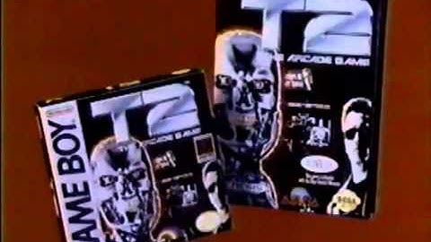 Terminator 2 The Arcade Game (Sega Genesis / Mega Drive) - Retro Video Game Commercial / Ad