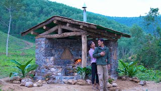 Download Lagu Talentvol stel bouwt compleet stenen huis / bouwt alleen een stenen en blokhut MP3