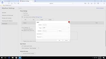 How To Change Proxy Settings In Maxthon Cloud Browser
