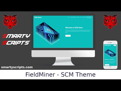 FieldMiner Theme for SCM Simple Cloud Mining Script - Smarty Scripts