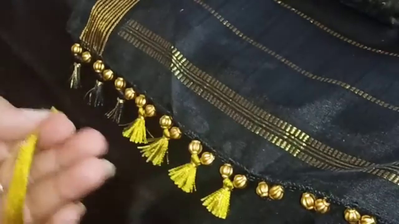 saree Kuchu-Tassel #3/simple baby kuchu design tutorials for ...