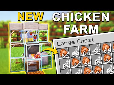 NEW 1.21.4 Chicken Farm Design in Minecraft! (Tutorial)