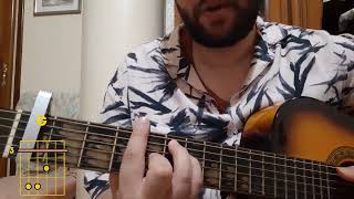 bahdja baida - dahmane el harrachi tuto guitar et accords - بهجة بيضة-دحمان الحراشي  تعليم الأغنية