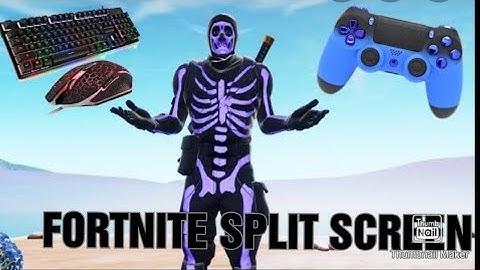 How to play Fortnite splitscreen with only one controller and keyboard&mouse?