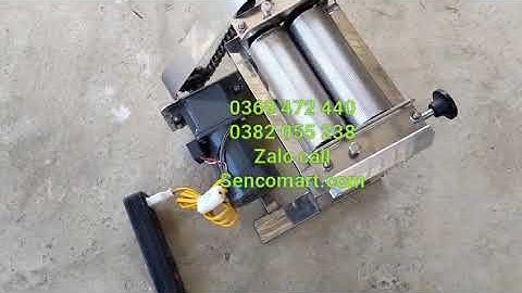 May ép, cán mực khô, cá khô, bò khô... tơi xốp chạy điện