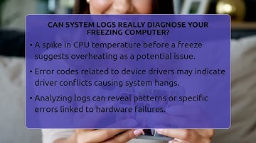 Can System Logs Really Diagnose Your Freezing Computer? - The Hardware Hub