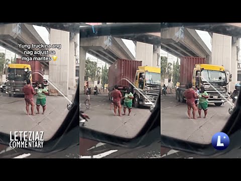 Marites Sa Kalye Umiwas Truck Muntik Tumama Sa Poste Pinoy Funny Videos Compilation