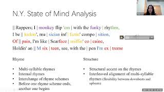 [UCSD] MUS 17 Hip-Hop Winter 2021 TA Session Week 8 Lyrical Techniques: NY State of Mind Analysis