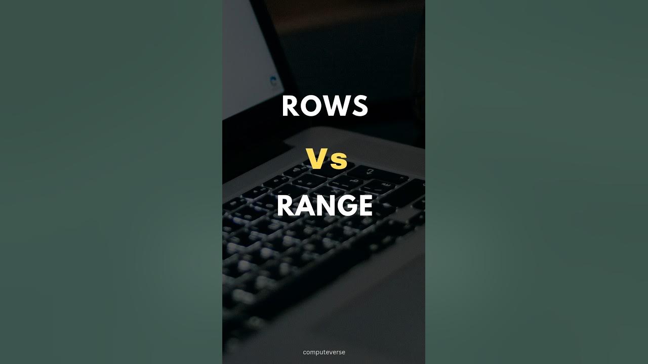 SQL ROWS Vs. RANGE for Window Functions ️ - YouTube