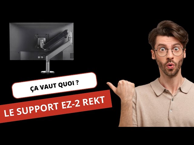 Support REKT EZ-2 Black 2 écrans Bras d'écran / Ecran SEEZ-2BK