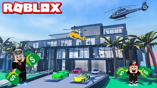 İçinde Helikopter Pisti Olan Ev Yapıyoruz!! - Panda ile Roblox Mega Mansion Tycoon