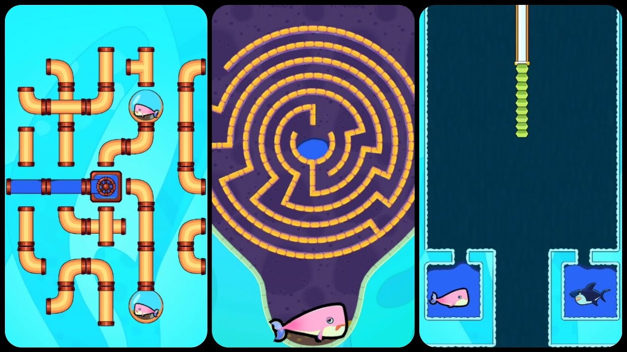 Save The Fish level 361-380 | Android Game | Pull The Pin - YouTube