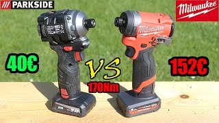 видео: LIDL Аккумуляторный ударный винтоверт PARKSIDE PERFORMANCE PDSAP 12 A1 VS MILWAUKEE M18FID2 картинка: LIDL Аккумуляторный ударный винтоверт PARKSIDE PERFORMANCE PDSAP 12 A1 VS MILWAUKEE M18FID2