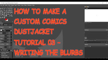 How to make a custom comics dustjacket - Tutorial 03 - Writing the Blurbs