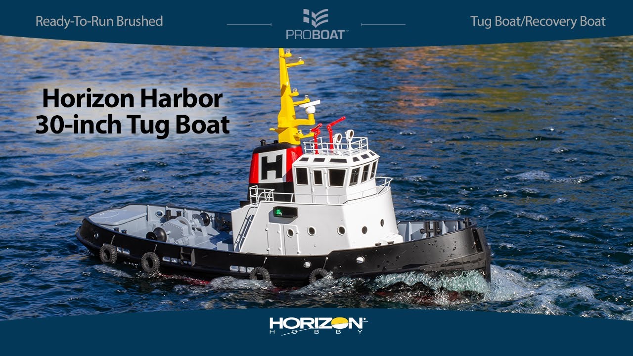 PRB08036 Horizon Harbor 30-Inch Tug Boat RTR - HobbyQuarters