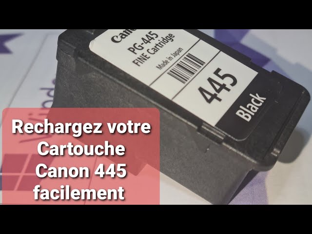 Cartouche Canon PG-540 Noire : Comment Recharger La Cartouche