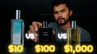 $10 vs $100 vs $1,000 Fragrance | Is it Worth It?