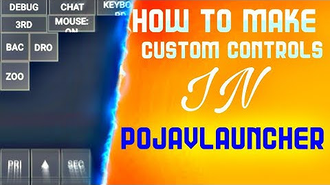 HOW TO MAKE CUSTOM CONTROLS IN POJAVLAUNCHER | ALADDIN GAMING