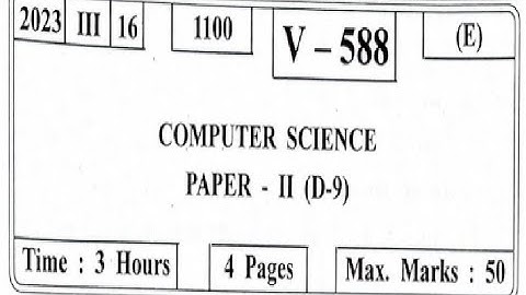 XII HSC MARCH 2023 Computer Science-II Question  Paper  #hsc #computerscience     #maharashtraboard