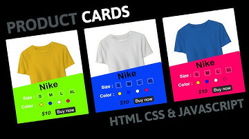 Creative Product Cards Design | Html, CSS And JavaScript
