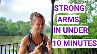 Strong Toned Arms In Under 10 Minutes At Home Workout No Pushupsfat Blaster For Beginners