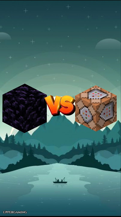 Obsidian Vs All Blocks And Command Block 🔥 #shorts #block #minecraft