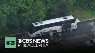 Part of route 1 is shutdown after a bus fire in Chester County Wealth