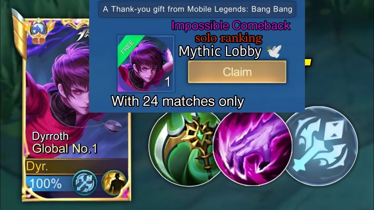 KOF Дейрот 🔥 Одиночное продвижение по рейтингу/Невероятное эпическое возвращение || Mobile Legends