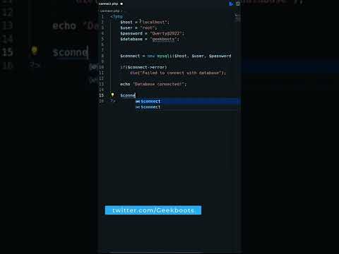 How to connect PHP with MySQL Database | Step by Step Guide | Geekboots