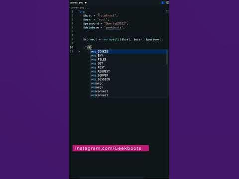 How to connect PHP with MySQL Database | Geekboots - YouTube