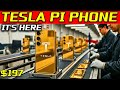 $197 Tesla Pi Phone Fold 2026 — 7" Crease-less 144Hz OLED, 24,000 mAh (14-Day), Starlink