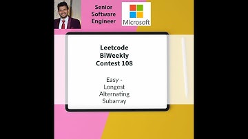Leetcode BiWeekly contest 108 - Easy - Longest Alternating Subarray