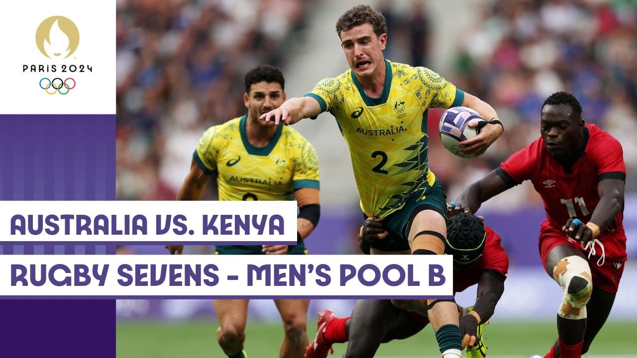 🇦🇺 Australia vs. Kenya 🇰🇪 | Men's Rugby Sevens Pool B | Match Highlights