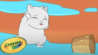 Kip The Hamster Makes A Splash!   Season 2  Crayola Scribble Scrubbie Pets | Cartoons for Kids