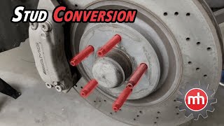 HOW TO INSTALL WHEEL STUD CONVERSION!