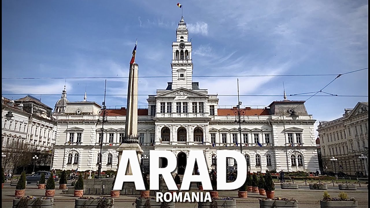 Walking in ARAD 4K | One of the most ROMANTIC cities in  ROMANIA [PART 1]