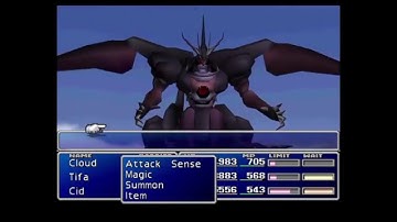 Ultima Weapon (final encounters and defeat) - Final Fantasy VII Boss Battle