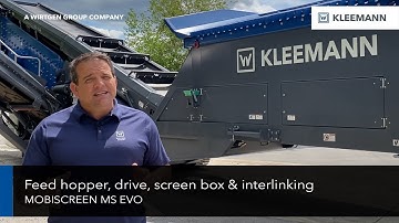 MOBISCREEN MS EVO Feed hopper, drive, screen box & interlinking - Technology engineered for you