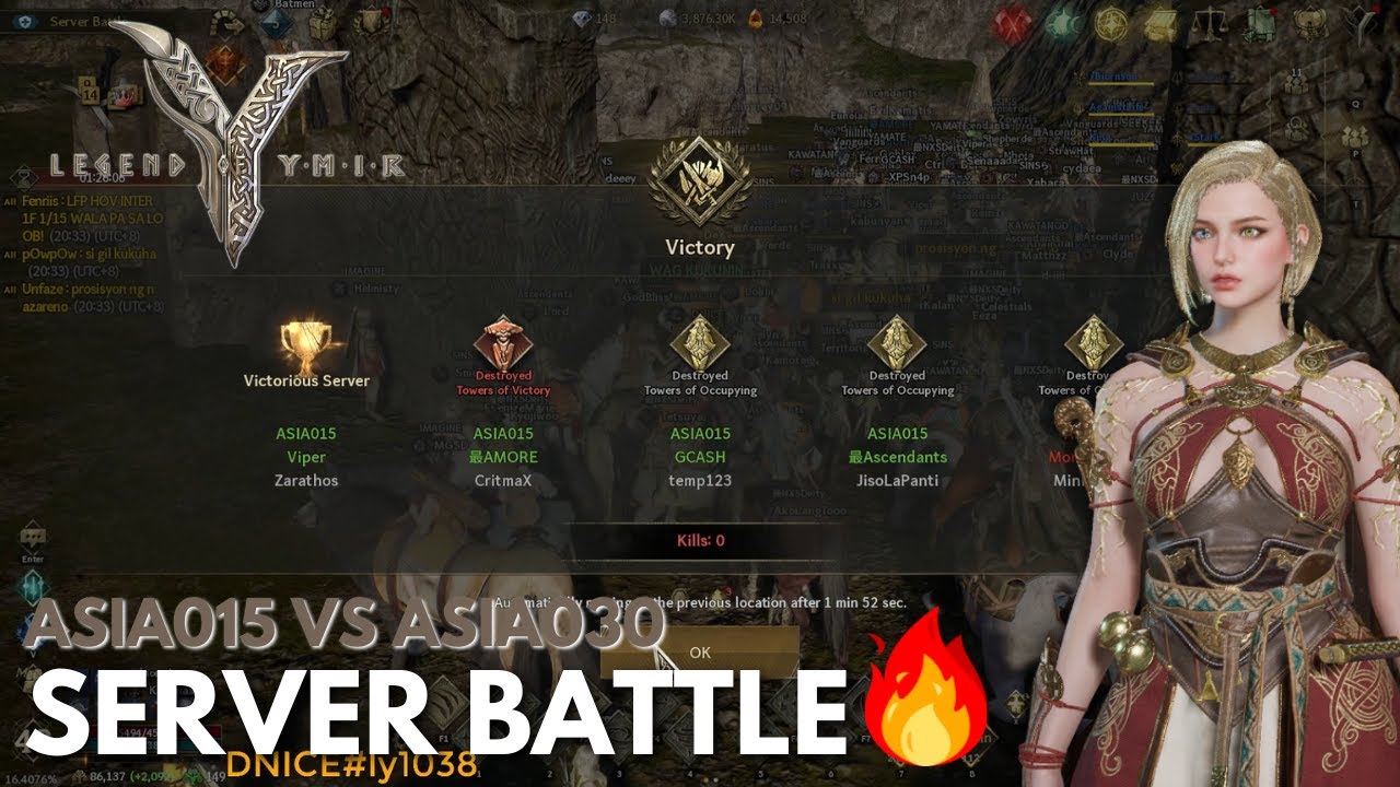 binasic ang server battle??? | Legend of Ymir Server Battle ASIA015 vs ASIA030