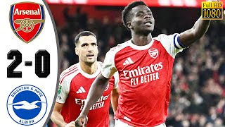 Arsenal vs Brighton 2-0 Highlights & All Goals 2025 HD | EFL Cup 2025 π₯ Bukayo Saka Goal
