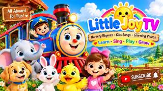 The Little Train’s Big Adventure! 🚂🌈 | Fun Train Song for Kids | Little Joy TV