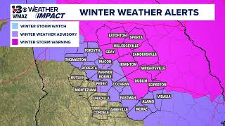 Weather Impact Alert | David Guerrero breaks down potential snow and frigid weather for Central GA
