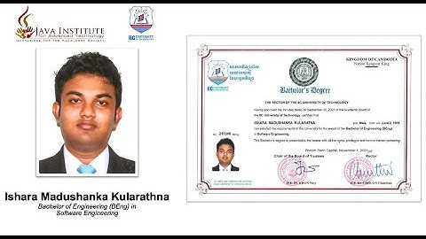 IIC University | (B Eng) in Software Engineering | Java Institute for Advanced Technology | ICBM