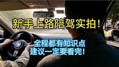 新手上路陪驾实拍！全程几十个知识点，建议一定要看完！ - 天天要闻