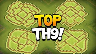 Clash Of Clans | TOP 4 TOWN HALL 9 HYBRID BASES 2016! "NEW UPDATE!" - CoC BEST TH9  Farming Bases! screenshot 3