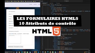 #20 Les formulaires HTML5 de zéro : Attributs de contrôle de champs [ faire un formulaire HTML ]