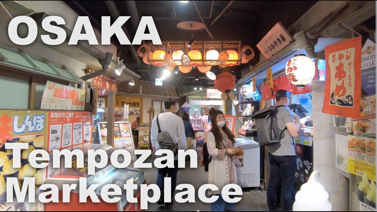 Osaka, (天保山) Tempozan Marketplace - Old Osaka Downtown and Various Unique shops  [4K] POV