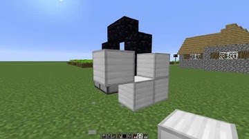 Minecraft Tutorial - Tiny One Button Nether Portal